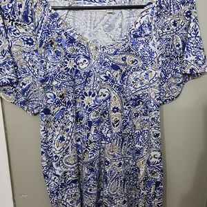 Paisley soft blouse. Closet Closeout All Tops 5.00 Firm